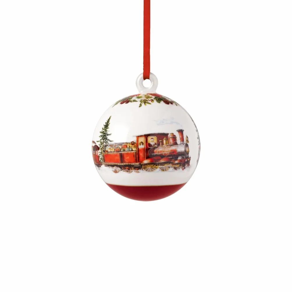 Villeroy & Boch - Annual Christmas Edition bombka 2025 kolorowa, świąteczna bombka, ozdoba, ozdoba choinkowa, ozdoba świąteczna, dekoracja świąteczna, przedmiot kolekcjonerski, porcelana Premium