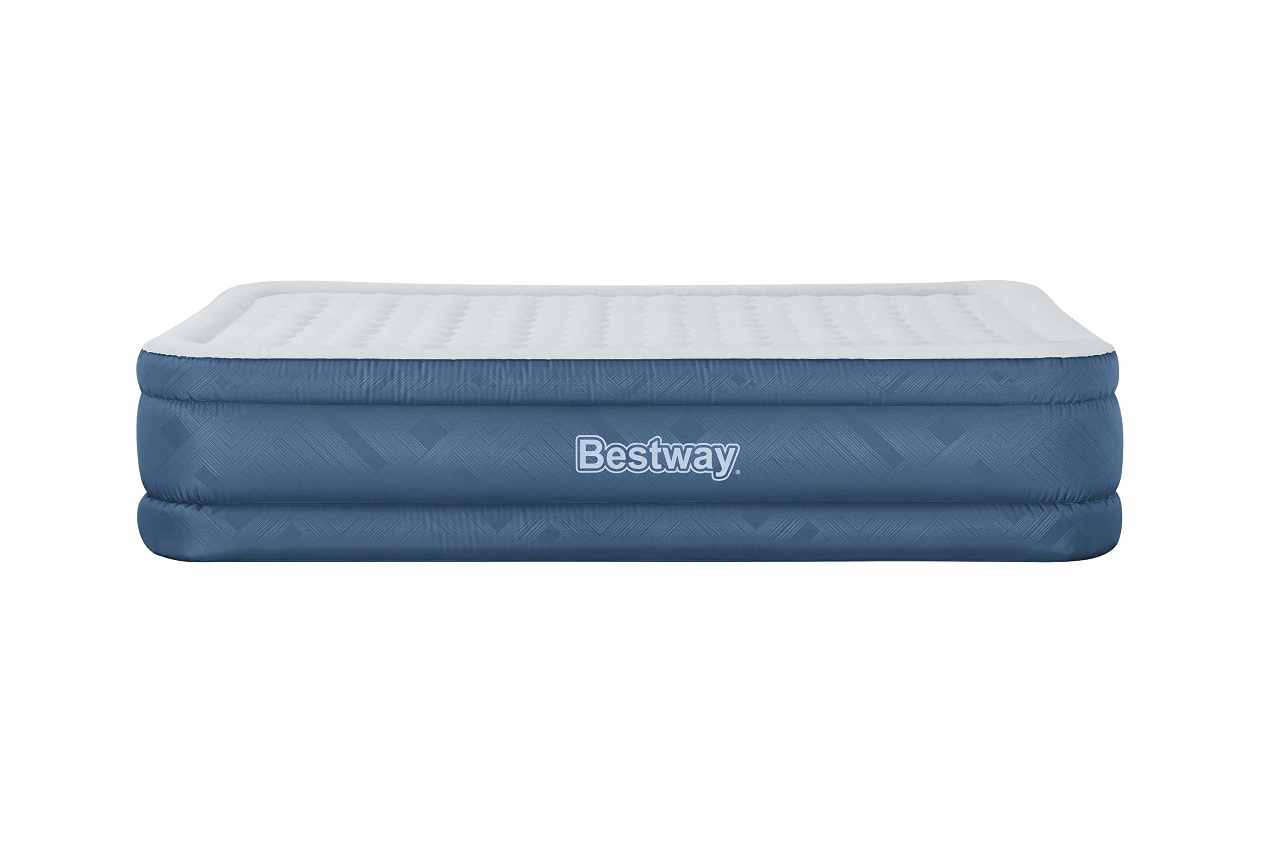 Bestway Fortech materac dmuchany Snugable Top z wbudowaną pompą elektryczną Double XL/Mid 203 x 152 x 46 cm