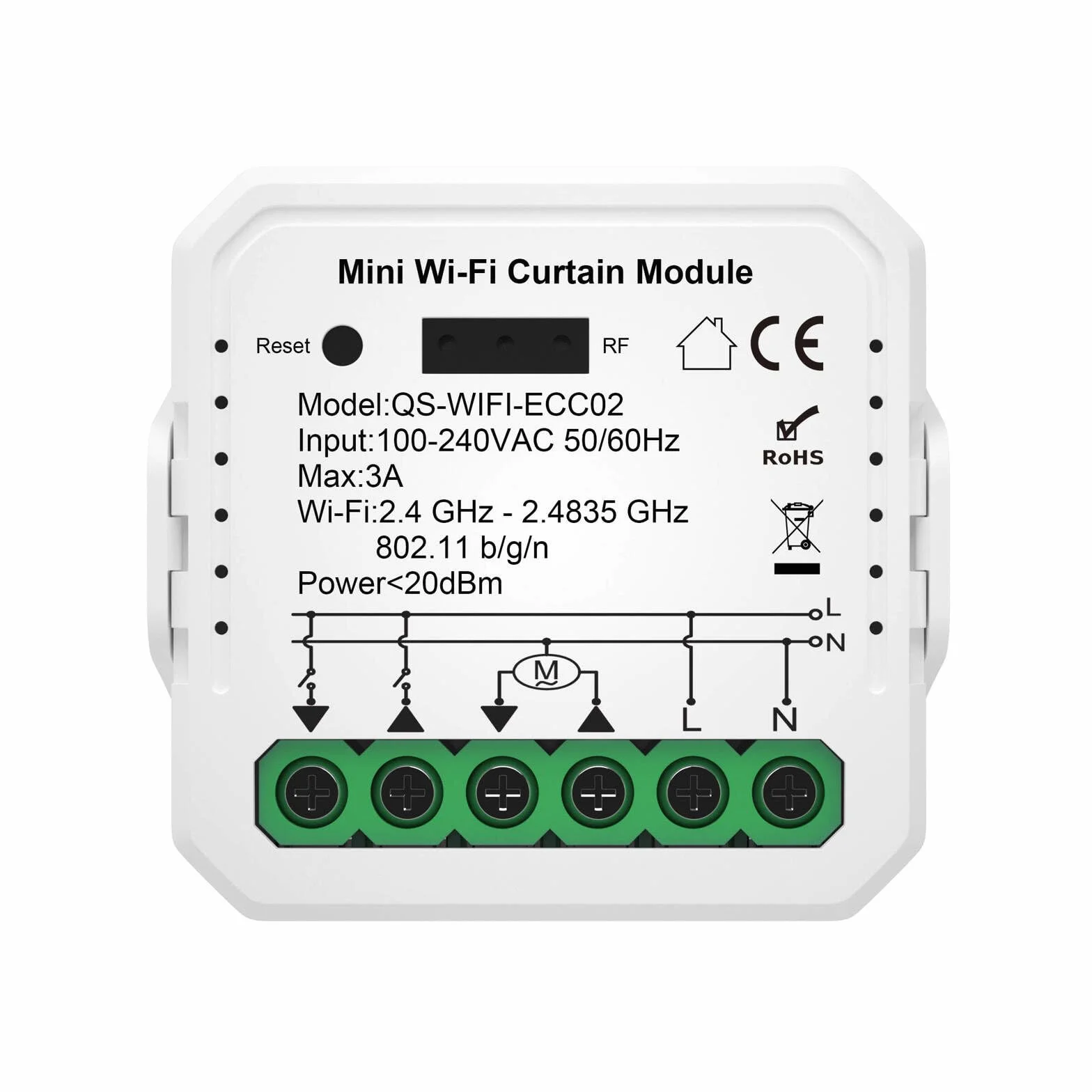 Sterownik rolet Tuya Smart LIfe WIFI MINI Procentowy V3
