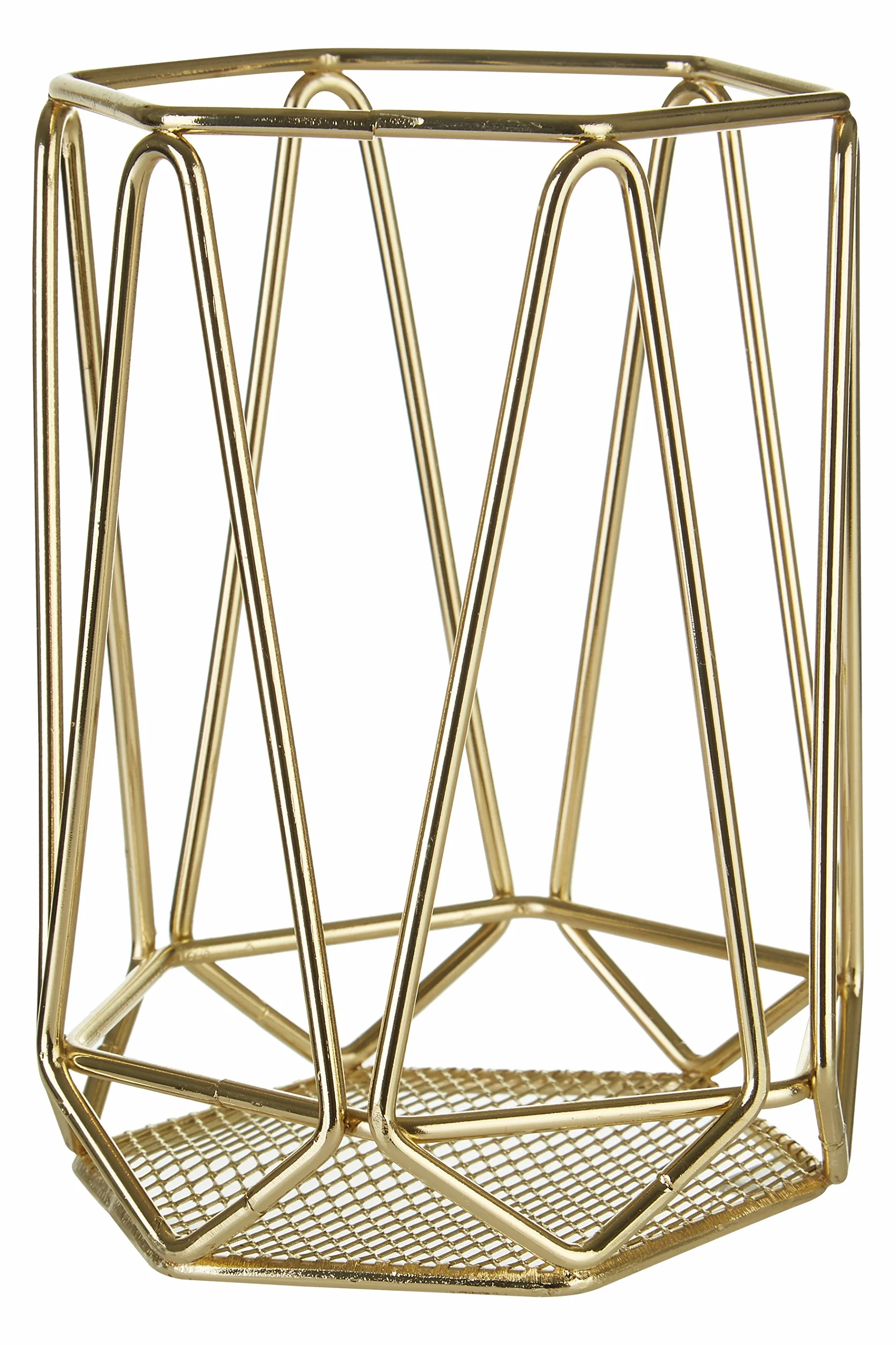 Premier Housewares Vertex, pozłacany, metal, złoty, 12 x 12 x 16 cm, drut żelazny, 11,5 x 11,5 x 16