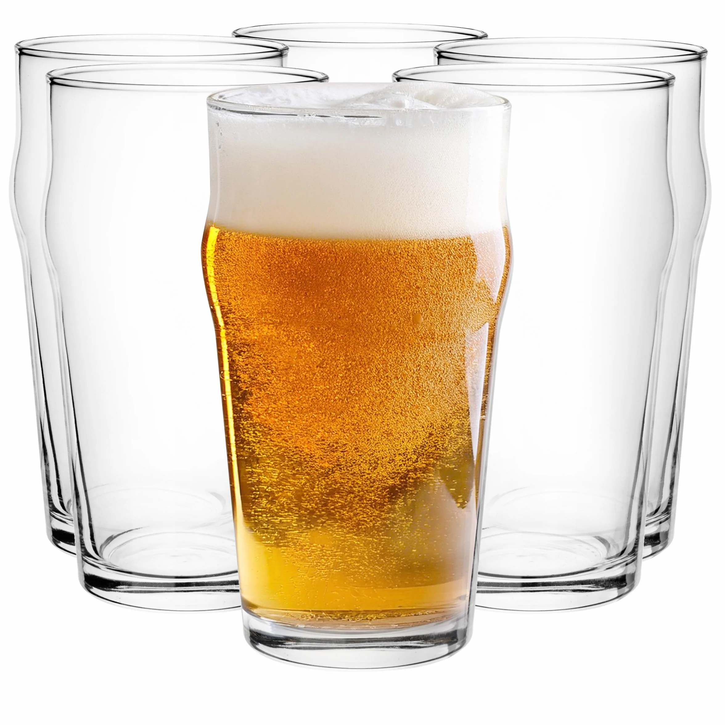 Glasmark Krosno Zestaw Szklanek Do Piwa 0,53 Litra Kufle Do Piwa Kieliszki Do Piwa Komplet Kufli Do Piwa Szklanka Pinta 6 x 530 ML