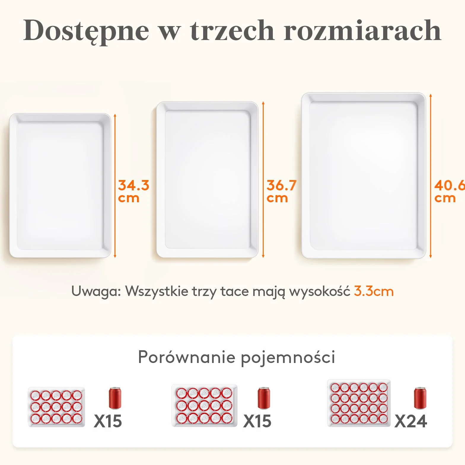 Lifewit Taca do Serwowania, Deski do Serwowania, Plastikowe Półmiski, Naczynia do Serwowania Wędlin na Przyjęcia, Biała taca Wielokrotnego Potraw, Ciastek, Zestaw 4 Sztuk, 34.3 × 24 cm