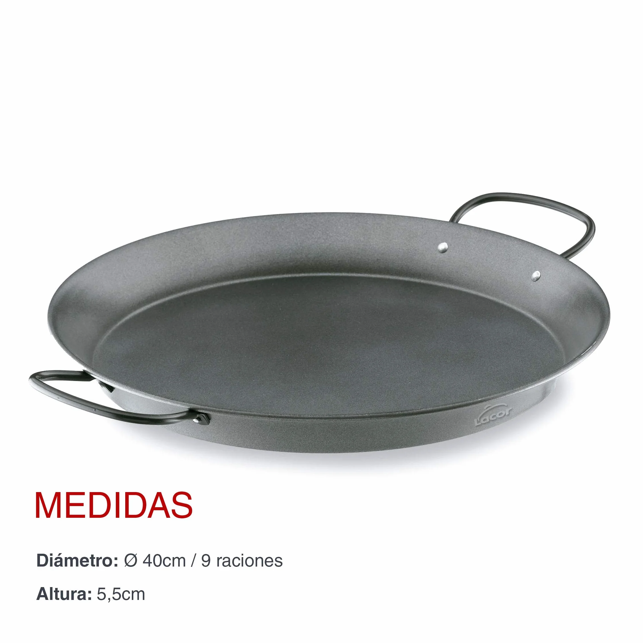 Lacor Paellera Carbon Steel 60139