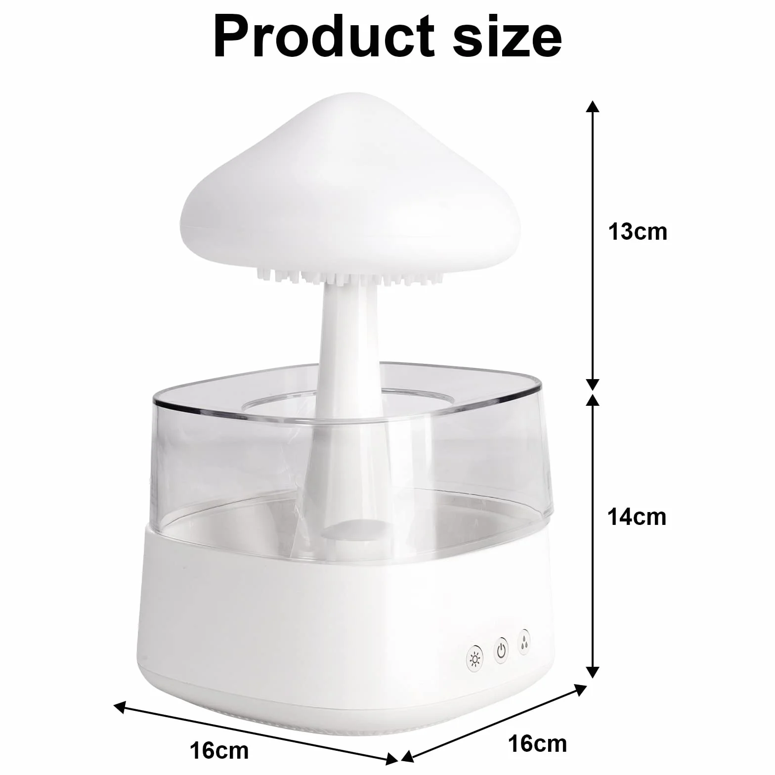 Nawilżacz powietrza, 450 ml, nawilżacz powietrza do pokoju dziecięcego, do sypialni, nie zawiera BPA, automatyczne wyłączanie, łatwy do czyszczenia, do biura, roślin (08 biały)