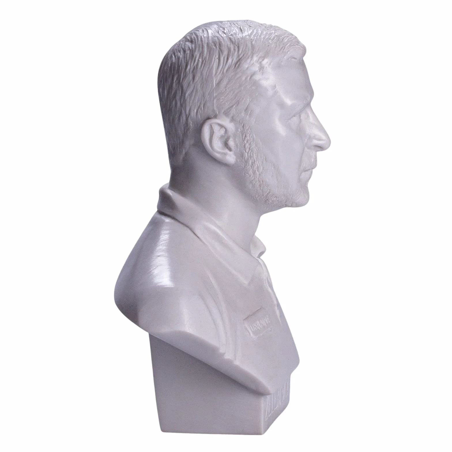 Prezydent Ukrainy Wołodymyr Zełenski marmur biust statuetka rzeźba 15 cm