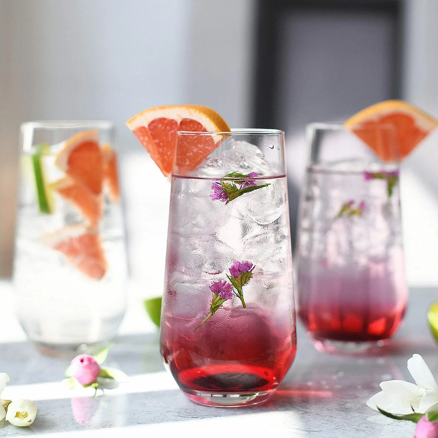 KROSNO Wysokie Szklanki do Wody, Soków i Innych Napojów | Zestaw 6 Szklanek | 480 Ml | Kolekcja Splendour | Idealne do Domu, Restauracji i na Przyjęcia | Można Myć w Zmywarce