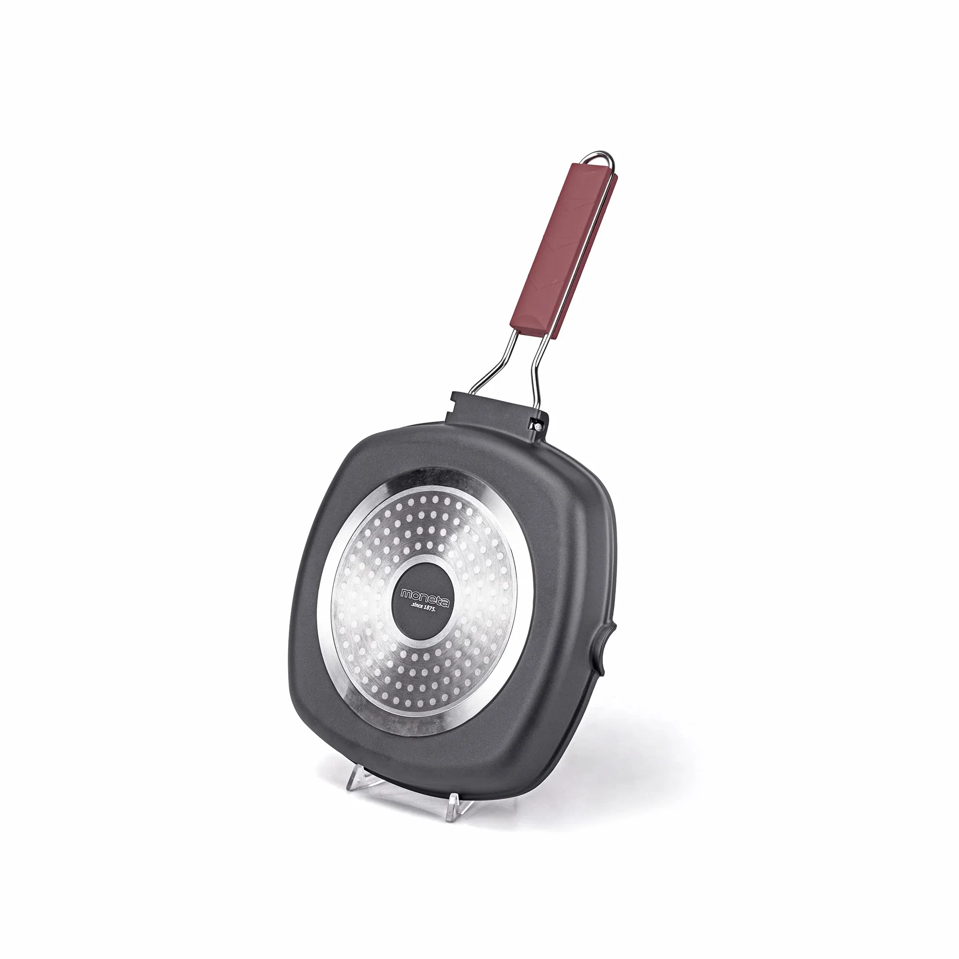Moneta Patelnia Grillowa Aluminiowa 24 cm Czarna
