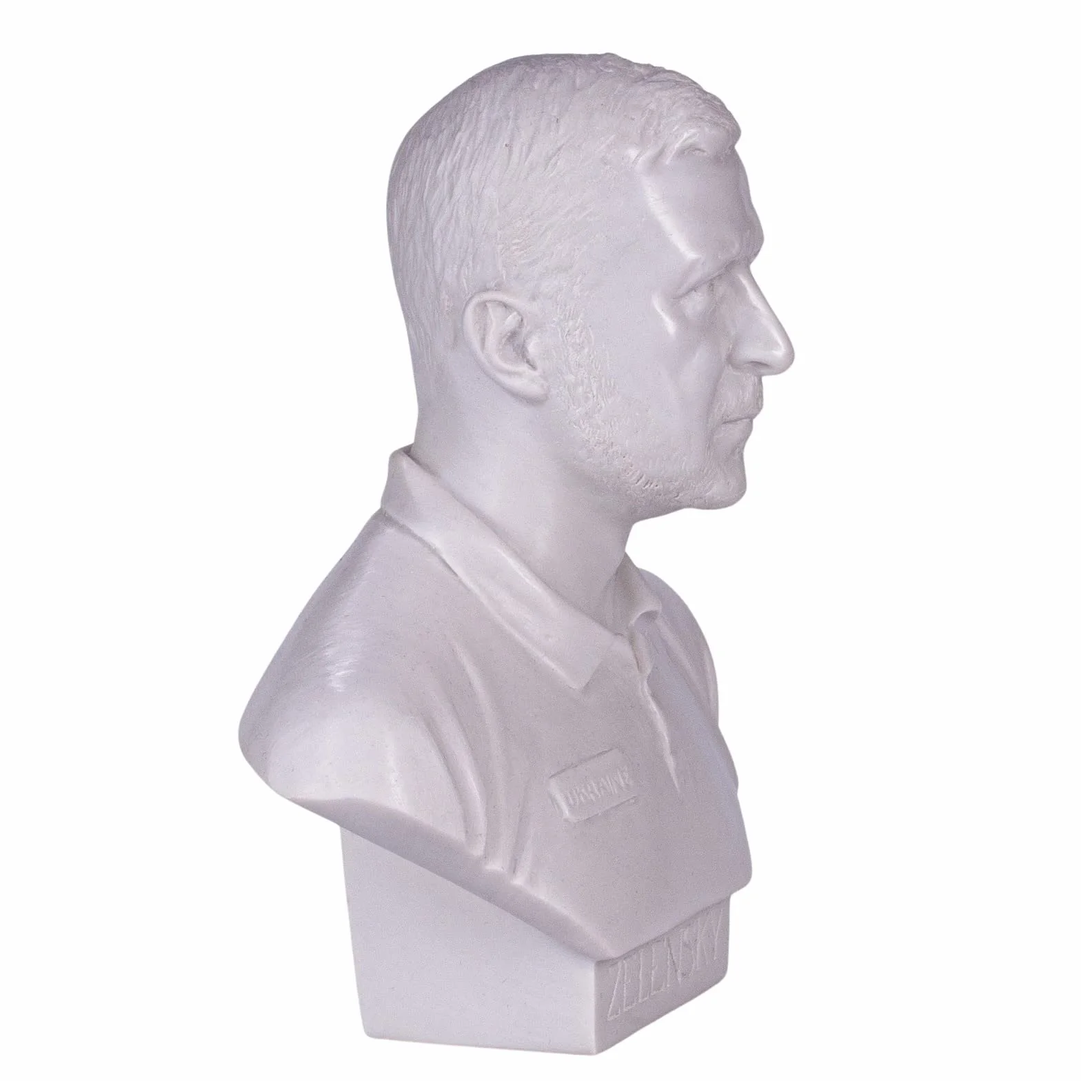 Prezydent Ukrainy Wołodymyr Zełenski marmur biust statuetka rzeźba 15 cm