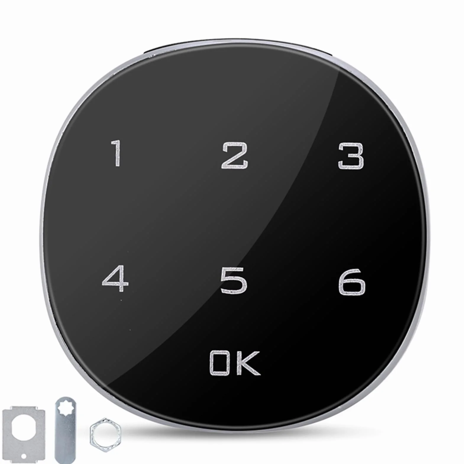 Passwortcodiertes Schloss, Touchscreen Digitales elektronisches Keyless Tastatur Schrankschloss für Schmuckkasten Postfach Schulschließfach Medizinschrank Schrank