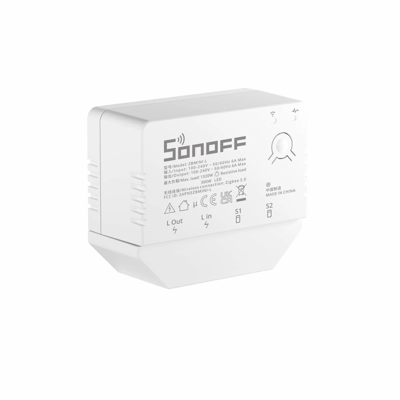 SONOFF ZBMINI-L Zigbee 3.0 przełącznik Smart Zigbee 3.0, nie wymaga przewodu neutralnego, Smart Home Light Switch kompatybilny z Alexa, Google Home, SONOFF ZBBridge/ZBdongle-P/SmartThings Hub