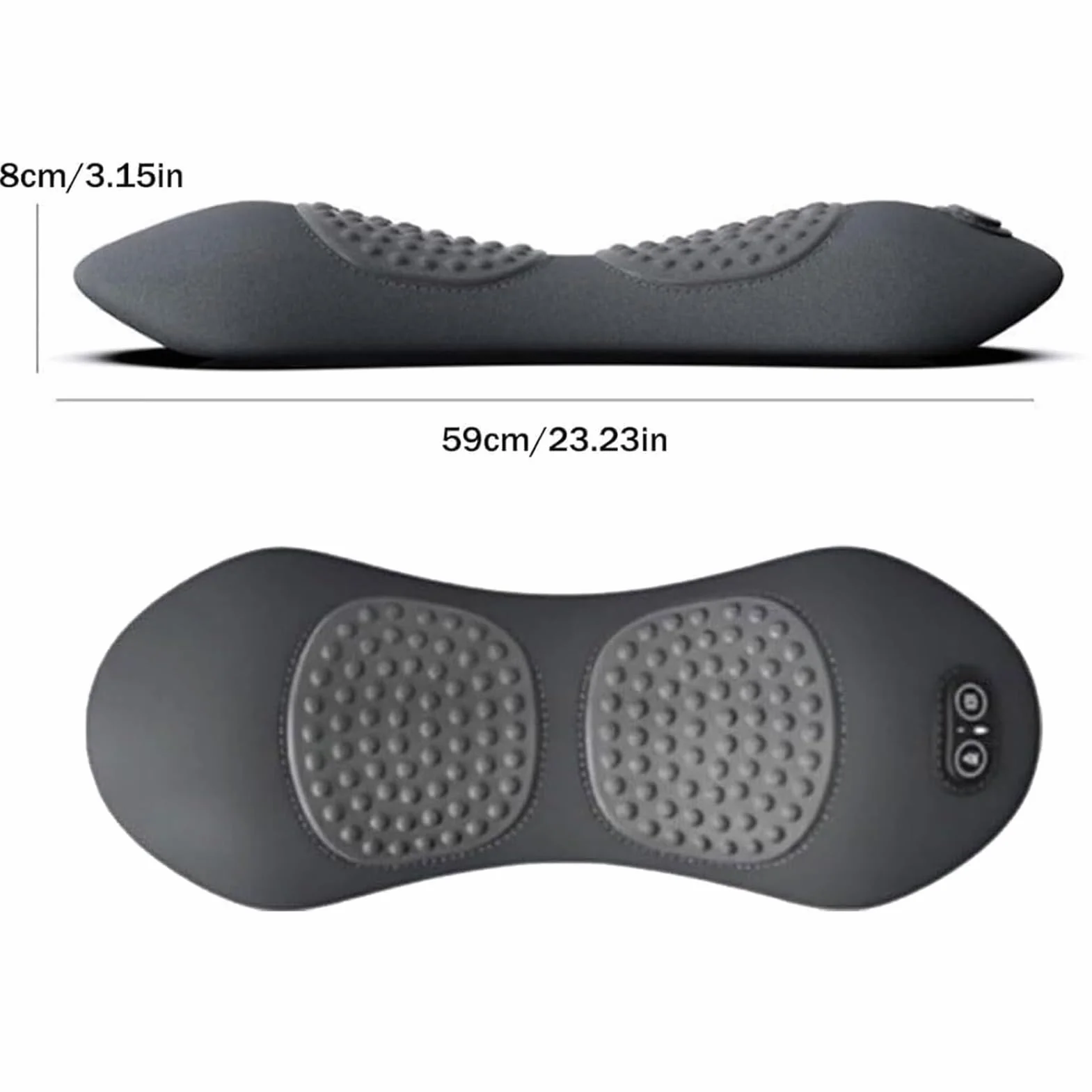 Urządzenie do masażu pleców RüCken | Urządzenie do masażu Rucken z trakcją i ciepłem | Ergonomiczna podpórka z falbankami - przydatne prezenty dla kobiet, ojca