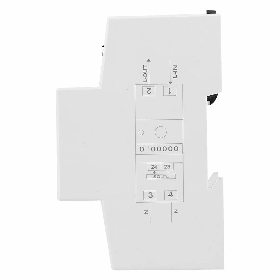 Jednofazowy licznik energii DDS015 Licznik na szynę DIN 230V 50HZ 5-80A
