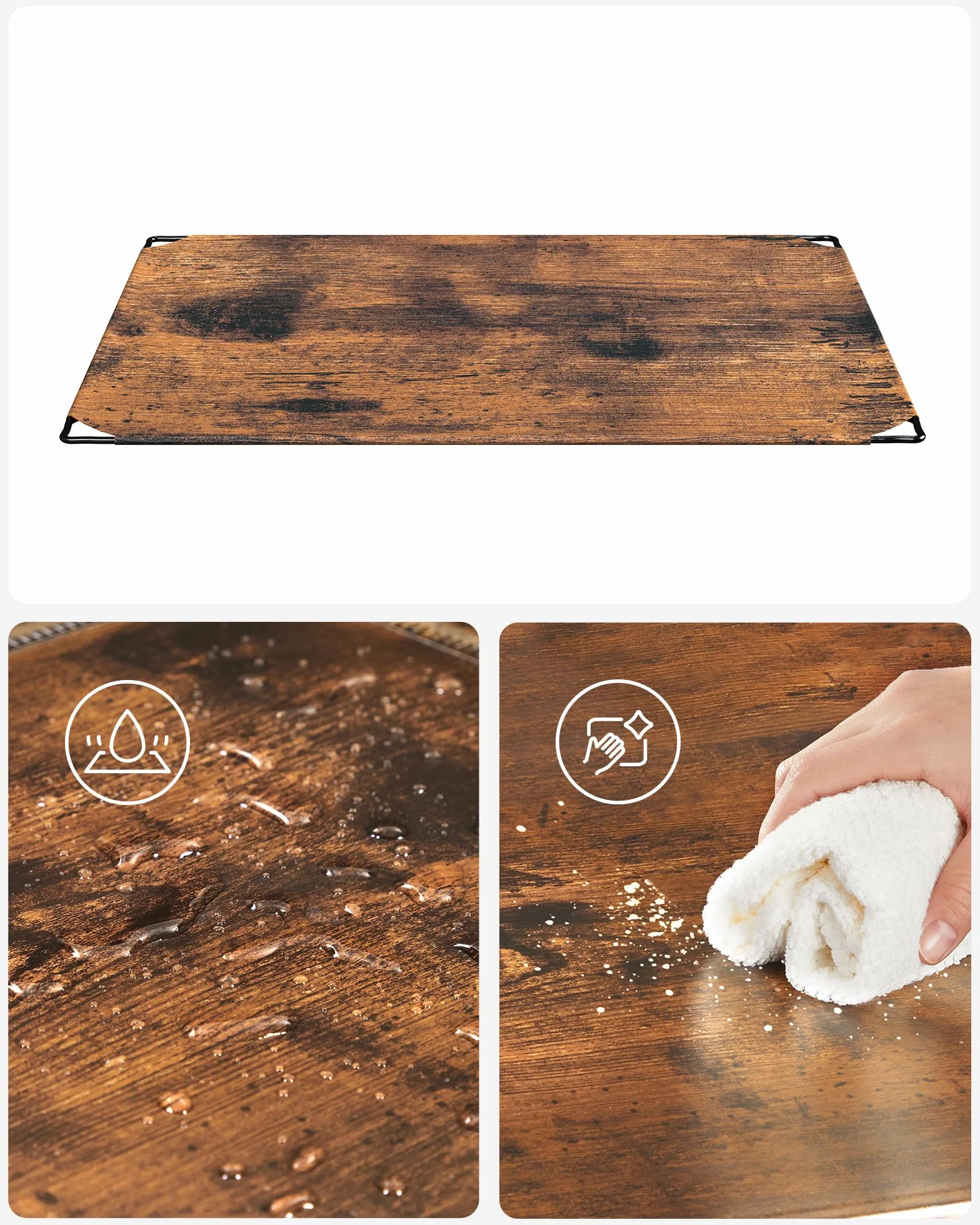 SONGMICS Blokujący stojak na buty, prostokątny organizer do przechowywania, modułowa półka do przechowywania, 40 x 30 x 17 cm, na każdą przegródkę, szafa z tworzywa sztucznego z drzwiami, rustykalny