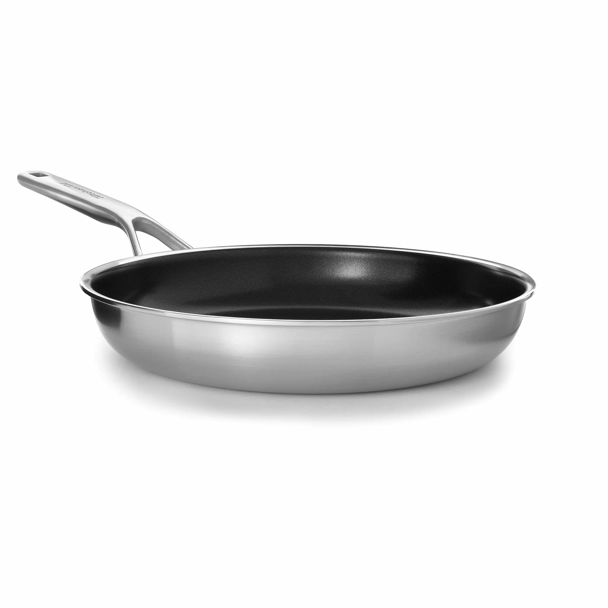 KitchenAid Wielowarstwowa stal nierdzewna nieprzywierająca 20 cm i 28 cm zestaw patelni, srebrny