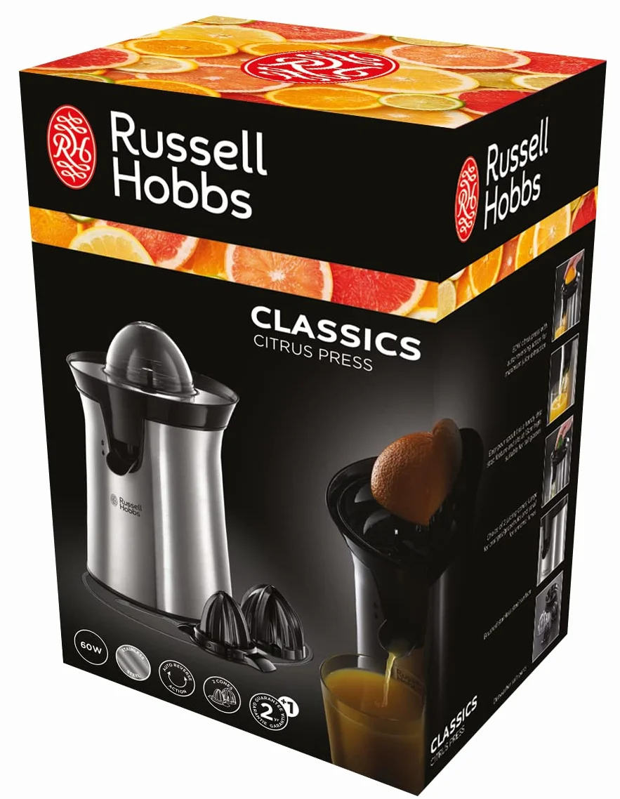 Russell Hobbs wyciskarka do cytrusów Classics 22760-56 60W stal nierdzewna