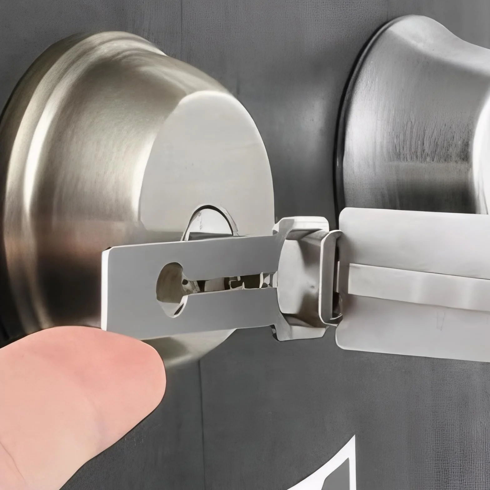 SNONESIY Stal nierdzewna Klucz dekodera Master Key Decoder 2-w-1 Wytrych precyzyjny Hak Zestaw wzmacniaczy dźwiękowych（KW5） Srebrny