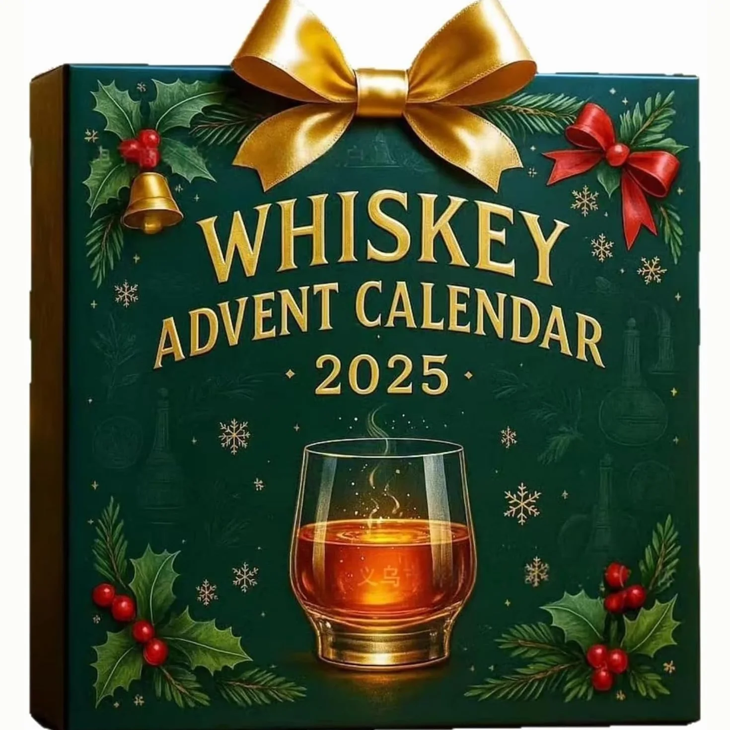 Pudełka z kalendarzem adwentowym whisky na rok 2025, 24 wisiorki premium z whisky do świątecznego odliczania i dawania prezentów, codzienna podróż degustacyjna po świecie whisky - z mo Graphic Design