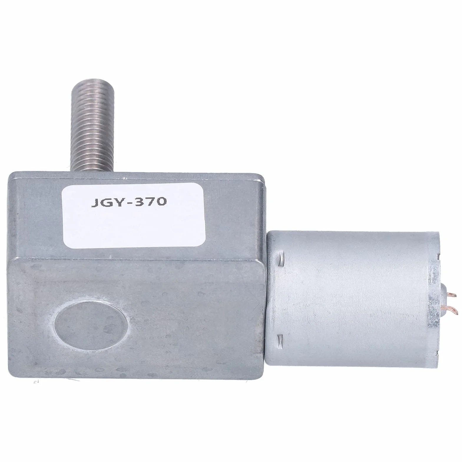 Jgy-370 Motoreduktor Ślimakowy Przemysłowy, DC 12V 66 obr./min, Wał Gwintowany M8, Samoblokujący, Regulowana Prędkość, 8x33mm