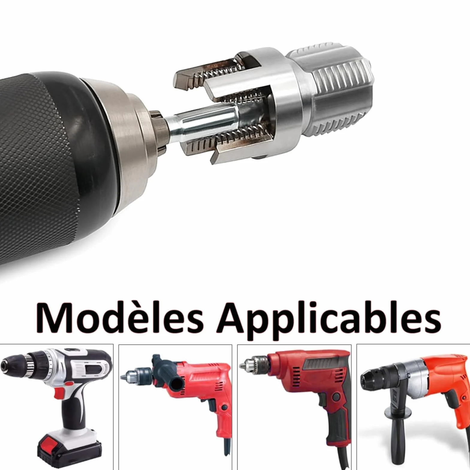 3-częściowy zestaw gwintowników PCW 1/2", 3/4" i 1" NPT, zintegrowane narzędzie do gwintów wewnętrznych i zewnętrznych, kompatybilny z wiertarkami gwintownik rurowy z podwójną funkcją