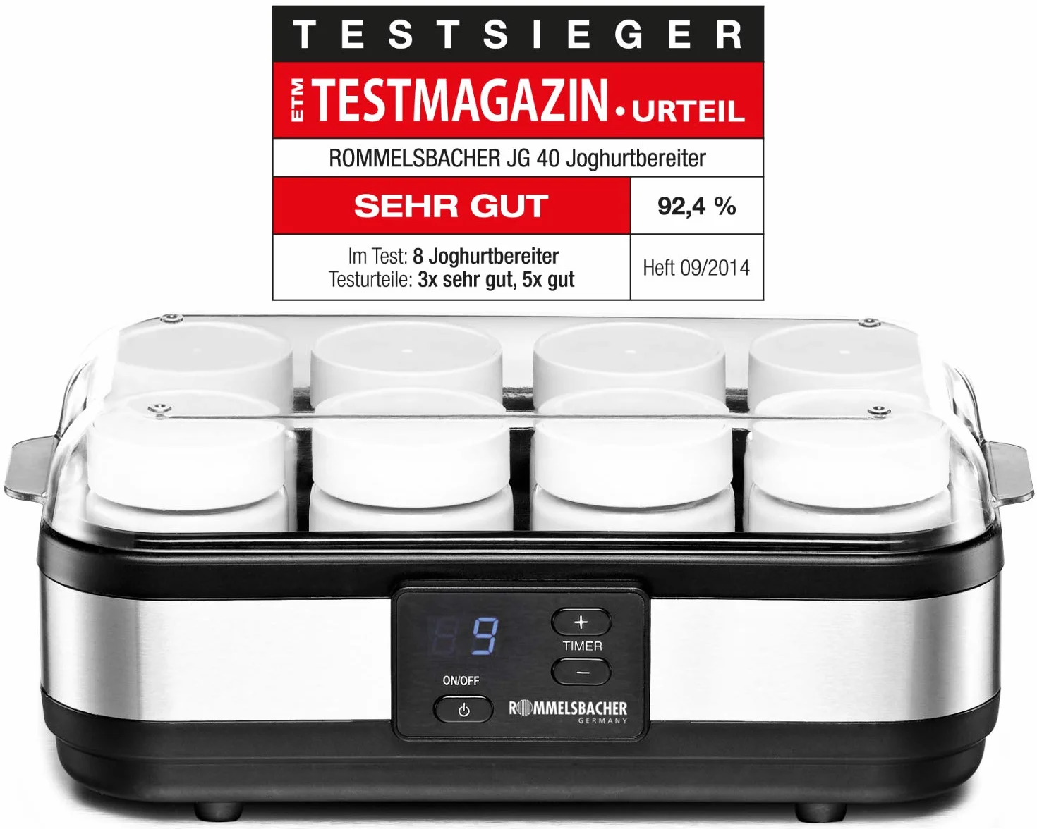 Rommelsbacher JG40 urządzenie do robienia jogurtu