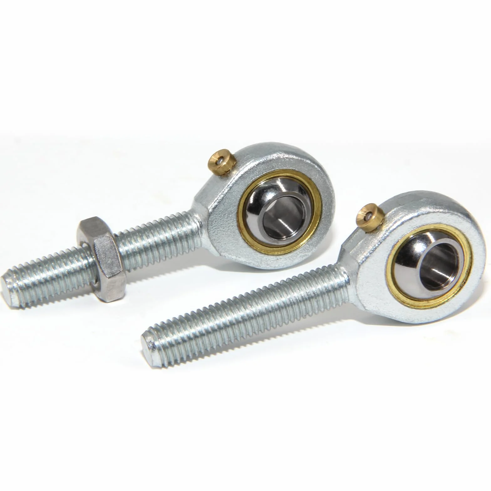 4 sztuki POSB4 Rod End Bearings otwór 1/4 cala wstępnie nasmarowany łożysko 1/4-28 gwint zewnętrzny prawy z nakrętkami zabezpieczającymi