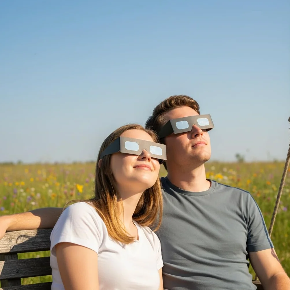 Absolute Eclipse Orbiter Solar Eclipse okulary hurtowe – testowane przez ISO 12312-2 i certyfikat CE – zalecany przez AAS producent UE – 2026 Eclipse Europe