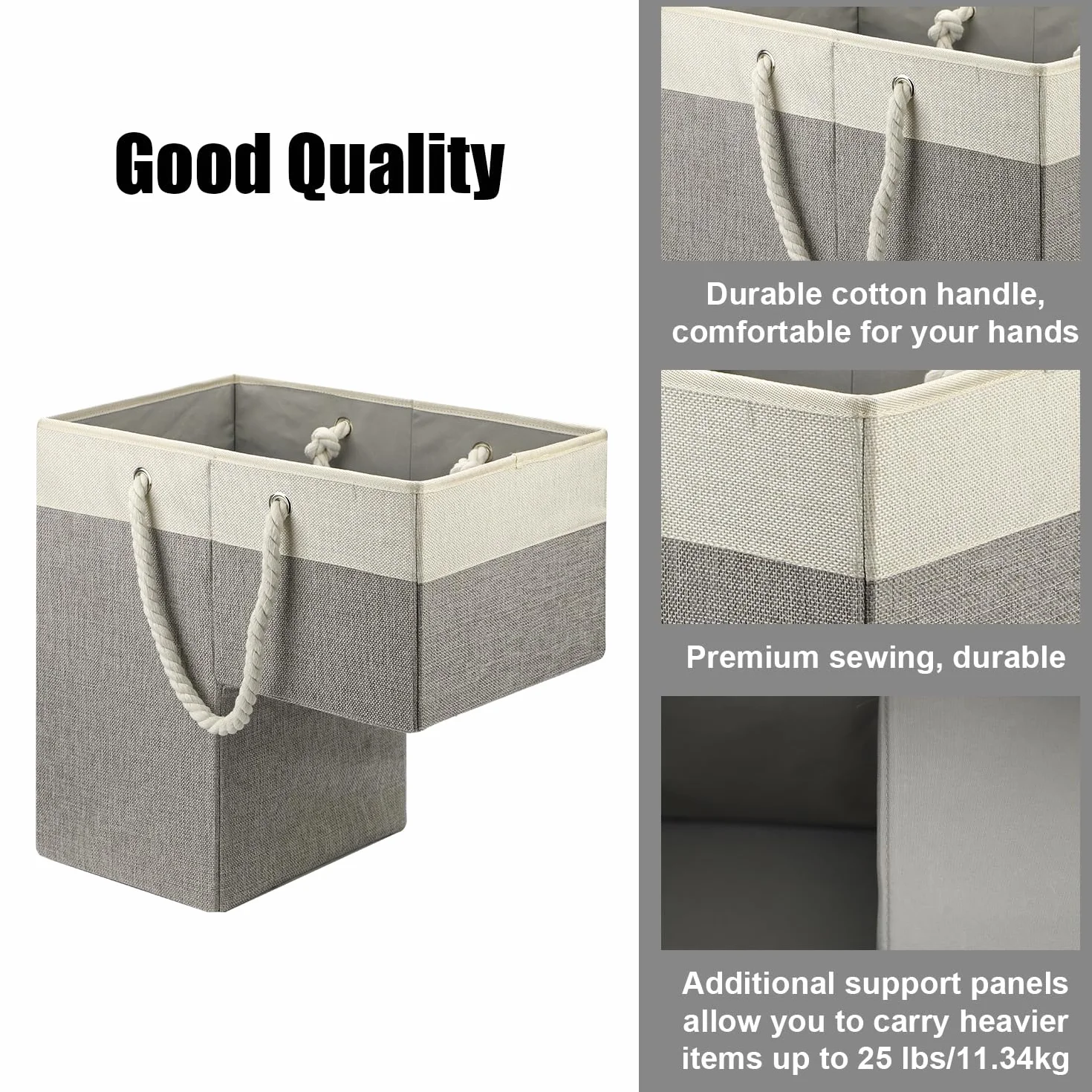 Kosz na Schody 41x26x41cm Składany Uchwyt z Organizerem