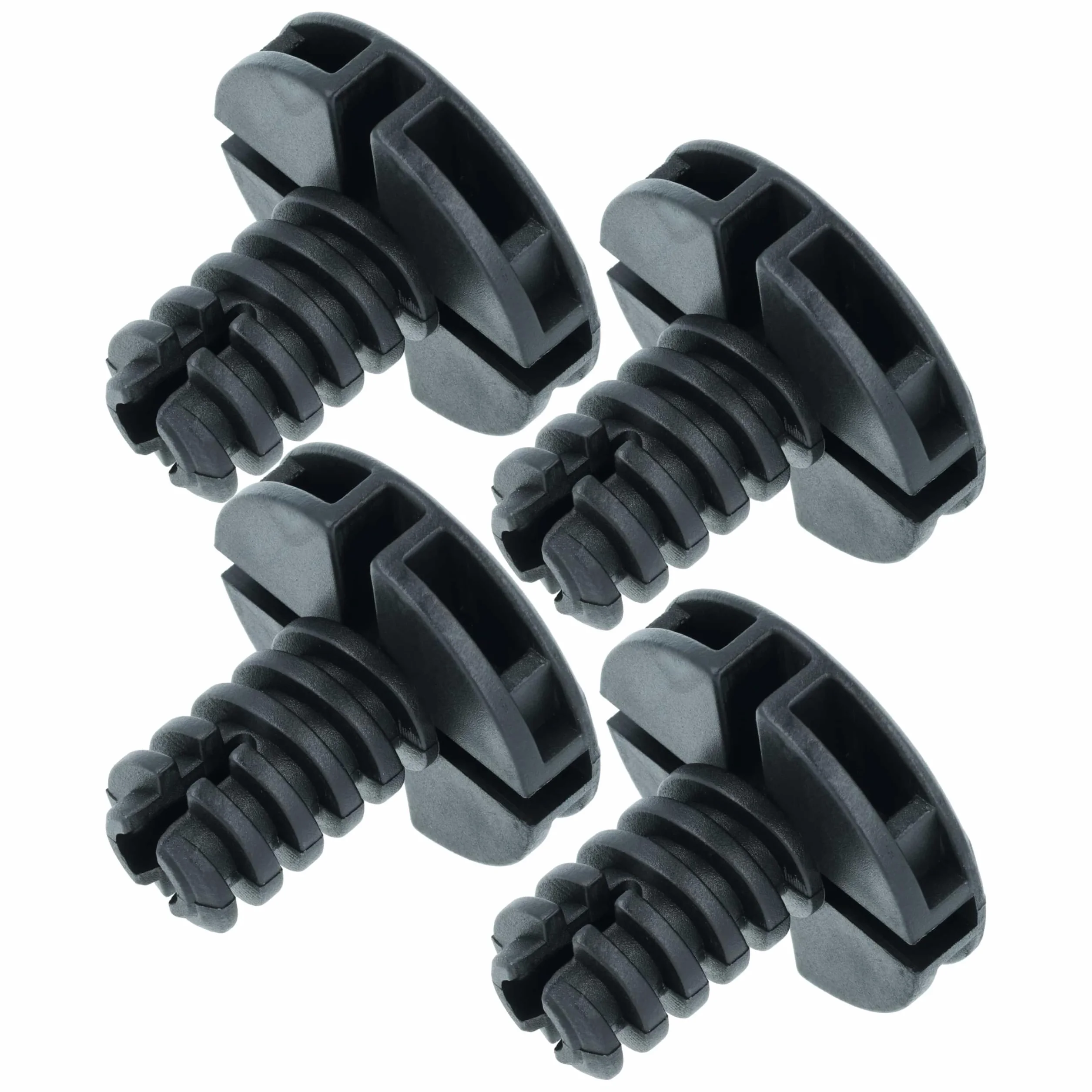 vhbw 4 x noga do poziomowania kompatybilna z suszarką AEG T8DE94EW, T8DE86AS, T8DE86CS, T8DE886CS, T8DE88595D, suszarka do włosów - nóżki 3,5 cm, czarna