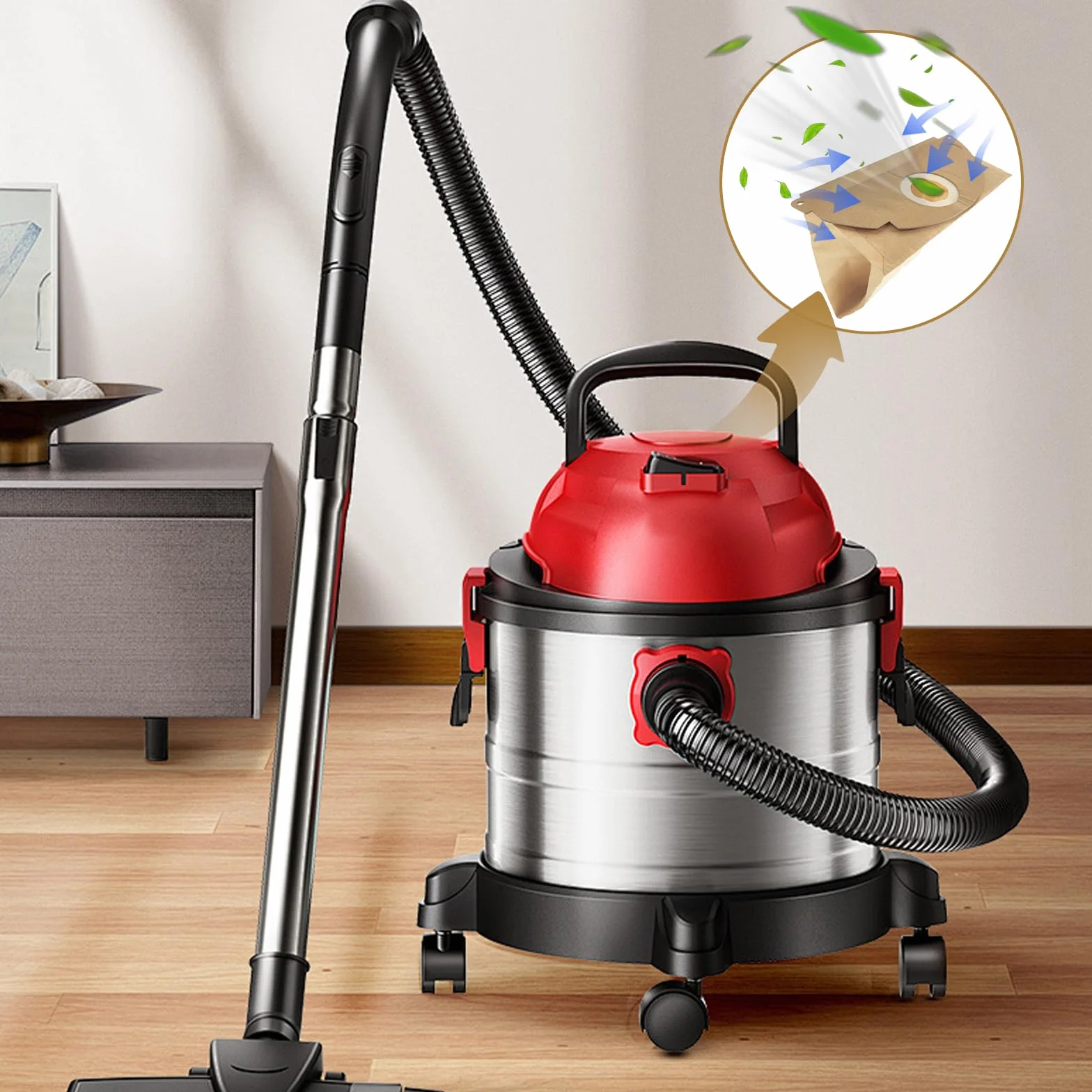 10 sztuk worków do odkurzacza Kärcher 6.959-130.0, worki filtracyjne, jednorazowe worki do odkurzacza Karcher WD2、MV2, WD2.000、 WD2.399、A2004、A2054、A2099、 A2000