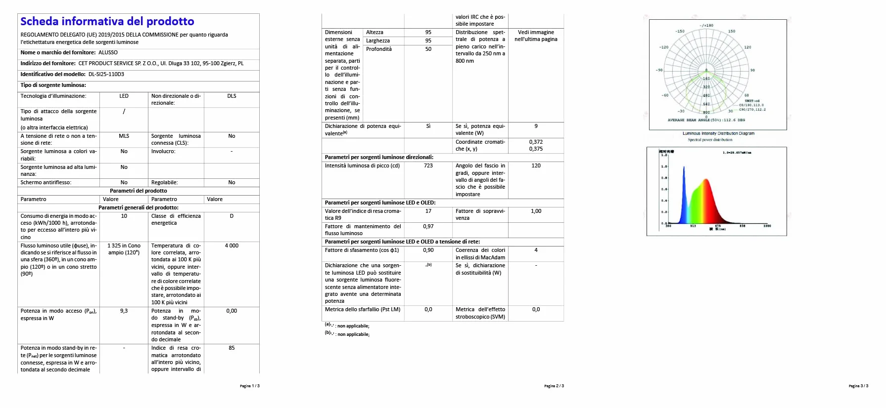 ALUSSO Wodoodporny IP65 Wbudowany Ściemniany Punkt LED 230V 10W 800lm Oświetlenie Sufitowe 3000K 4000K 5700K Regulowany Wbudowany Reflektor do Łazienki i Salonu, Opakowanie 6szt., Okrągły, Biały