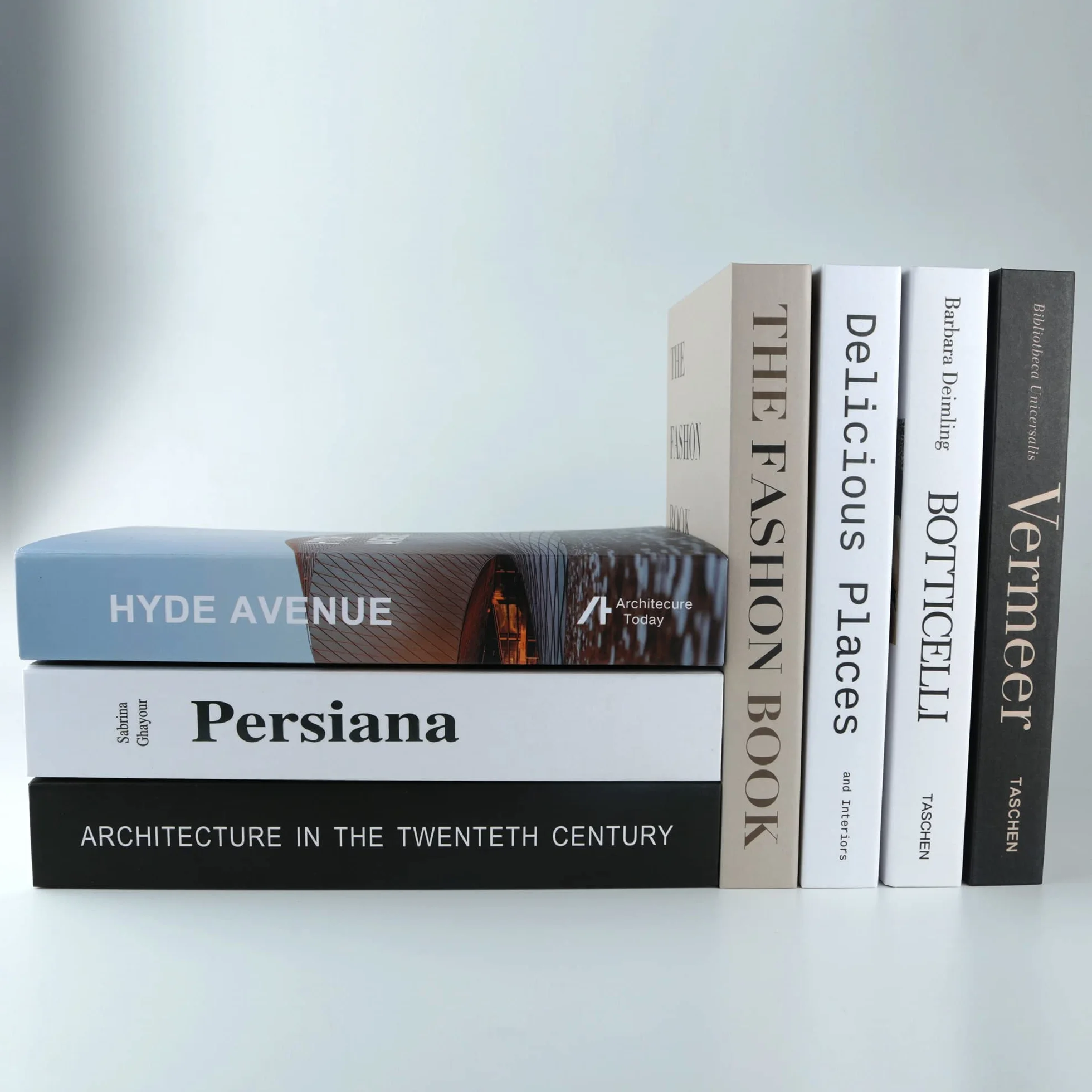 PTShadow 7 szt. Dekoracyjne książki do wystroju domu, czarno-białe akcenty dekoracyjne wystrój biblioteki do domu słodkie książki ułożone w stos