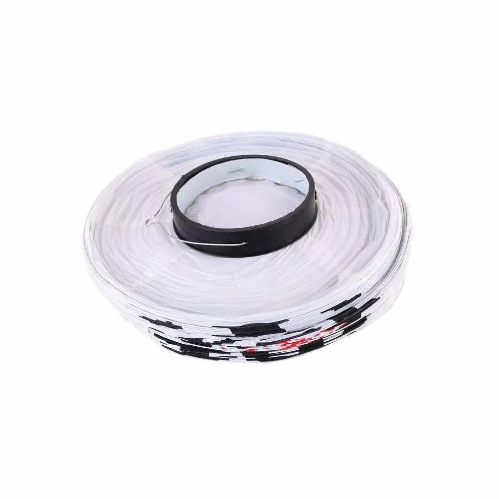 lachineuse - Japońska latarnia na świeże napoje – papierowa lampa wisząca – 45 x 25 cm – japońska lampa – lampion składany do zawieszenia – dekoracja lampy – biała, niebieska i czerwona – prezent z