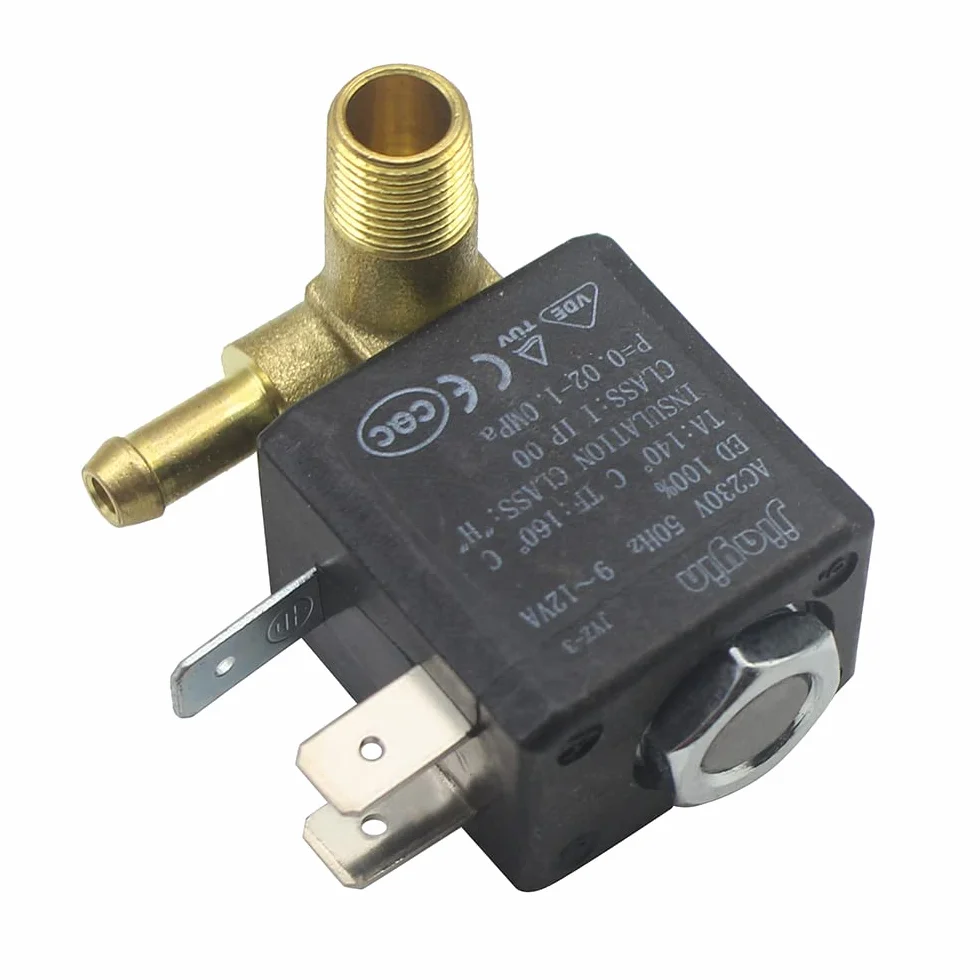 Genuine Jiayin JYZ-3 Brass G1/8" 1.8mm Steam Generator Solenoid Valve Coil 10bar AC 230V 12VA 50Hz for Water Gas Steam Iron