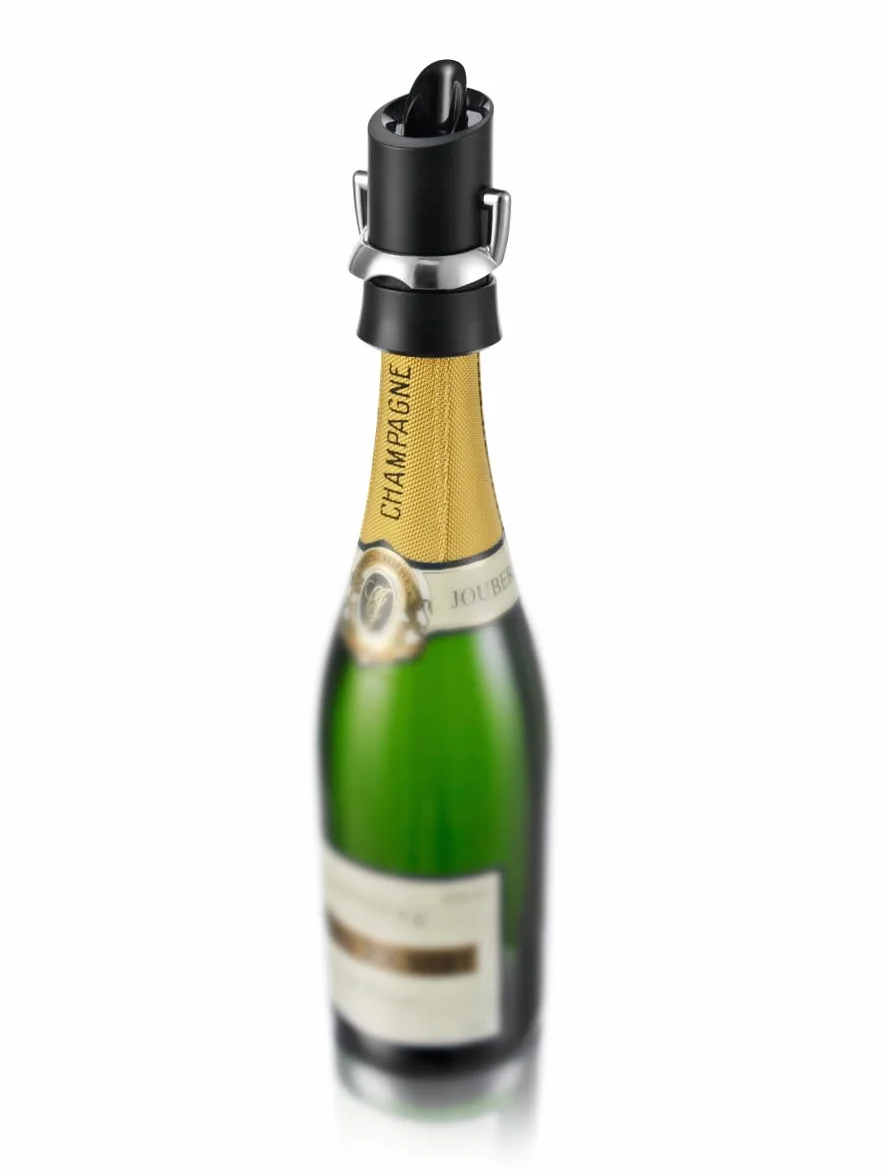 Vacu Vin Champagne Saver korek i nalewak czarny 59 ml