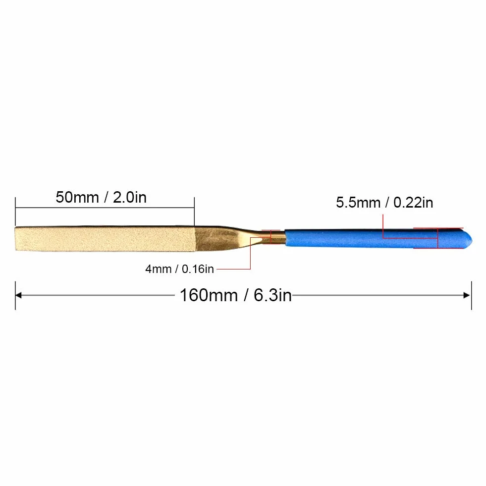 Pilnik Diamentowy, 10 Sztuk/Zestaw 4x160mm Pilnik Diamentowy, Mini Stal Pokryta Tytanem Pilnik środkowy grubość Diamentów Zestaw Pilników Igłowych do Uchwytów Pilników