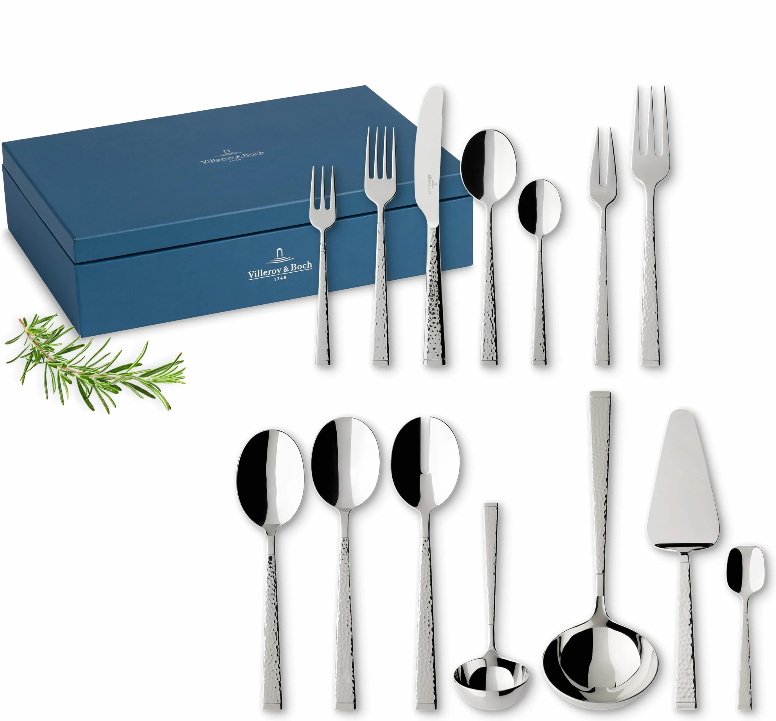 Villeroy & Boch Blacksmith Zestaw Sztućców, Stal Nierdzewna, Srebrny, 70 Części