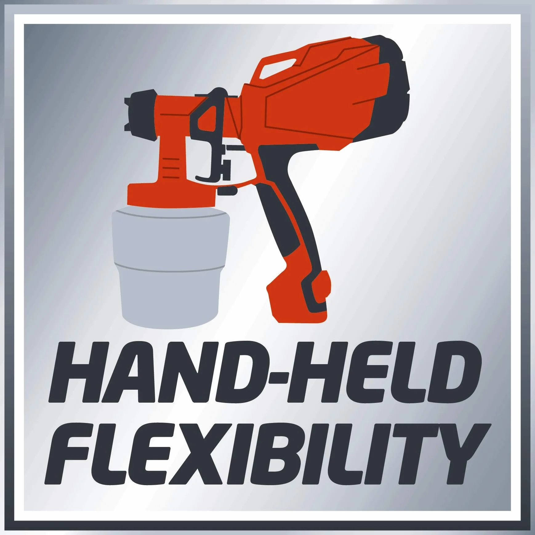 Einhell Elektryczny pistolet do malowania TC-SY 500 P, 500 W, 1000 ml, czerwony