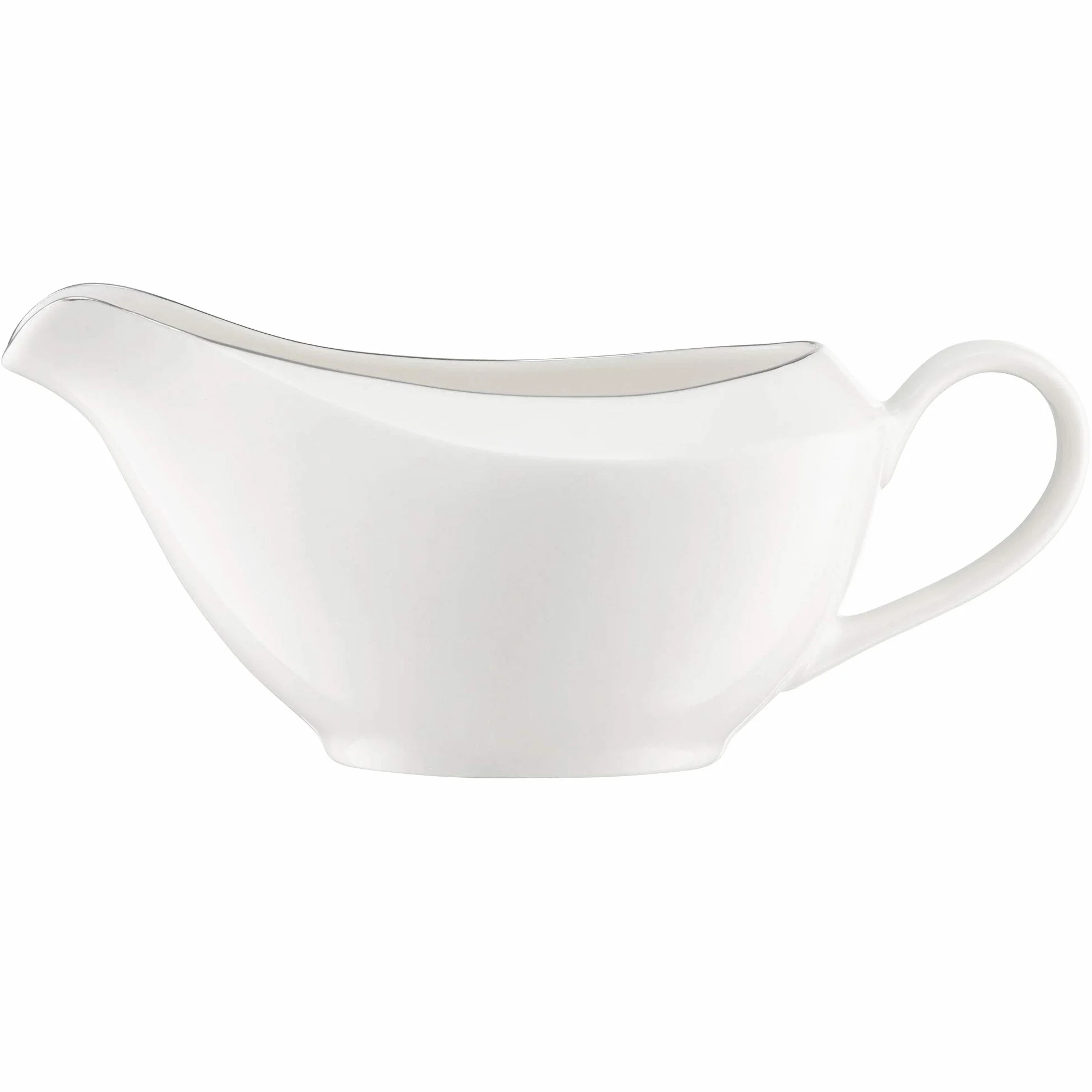 Ambition Aura Silver 400 ml porcelanowy dzbanek na sosy sosjerka