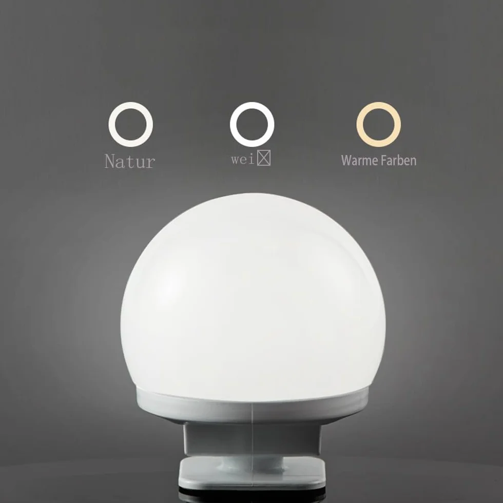 Lustro Led Toaletka 10 żarówek Hollywood Zestaw do ściemniania światła Lustro Toaletka Makeup Rampa Zdejmowana lampa do lustra 3 kolory oświetlenie toaletki (10)