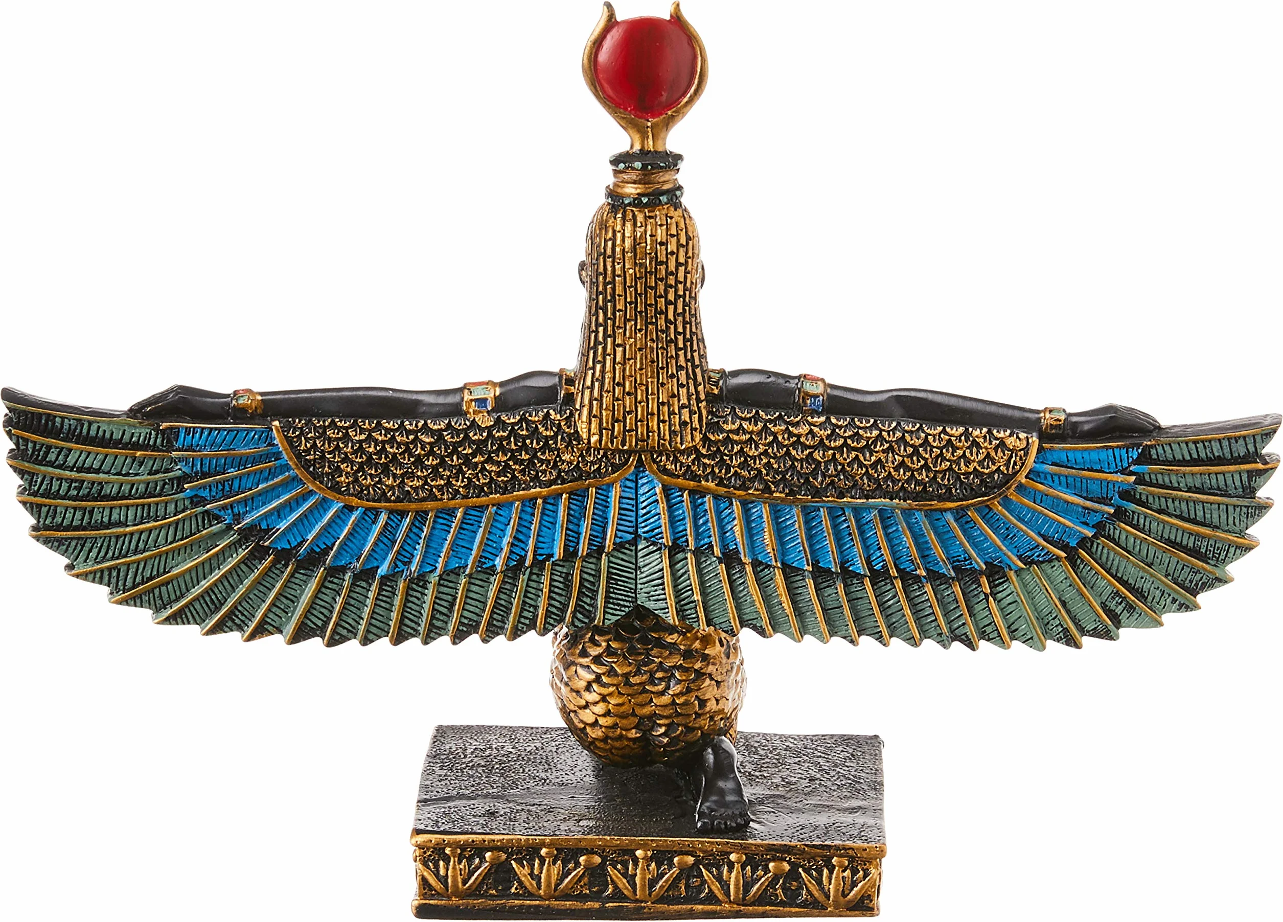 Design Toscano, piękna egipska statuetka dekoracyjna, żywica poliestrowa, pełna, 23 cm
