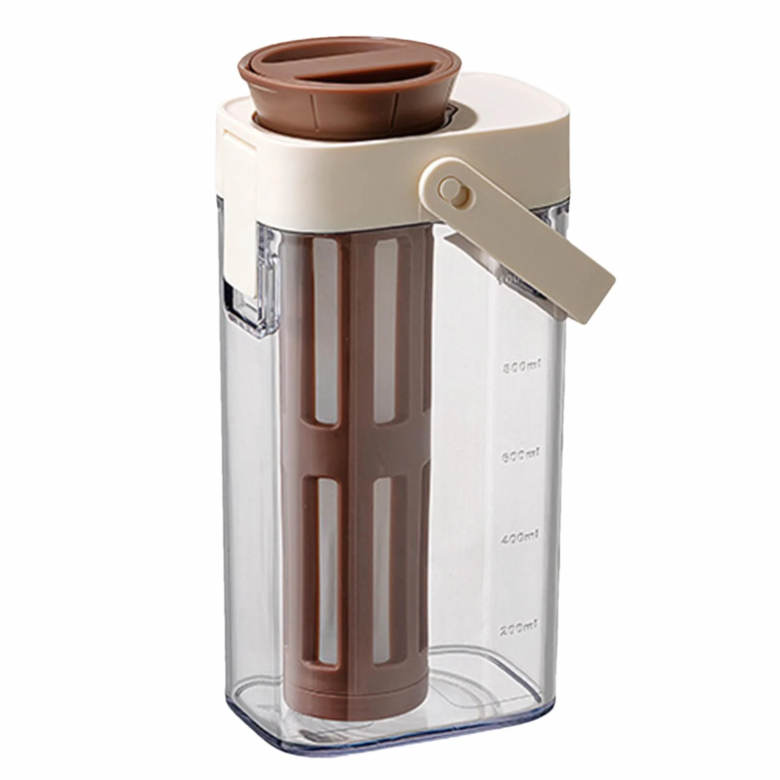 Cold Brew zaparzacz do kawy, zaparzacz do mrożonej herbaty, 9,06 x 4,96 x 3,5 cala szklany słoik z uchwytem do gotowania na lodzie, leemonadę, do domu, pracy i napojów letnich