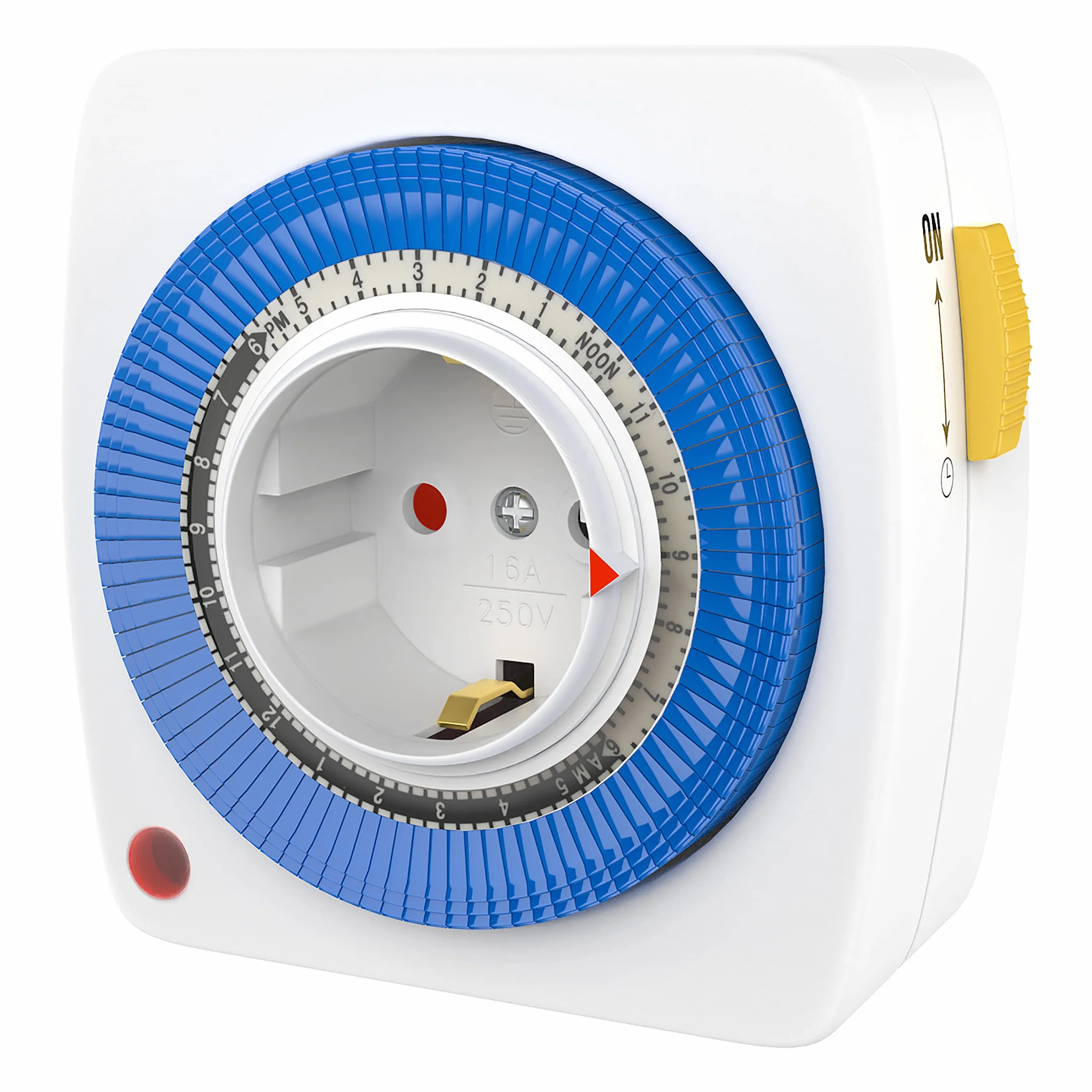Benon Mechaniczny timer z 96 segmentami (15 min), funkcja automatycznego włączania i wyłączania z kontrolą rodzicielską (maks. 3680 W) biały