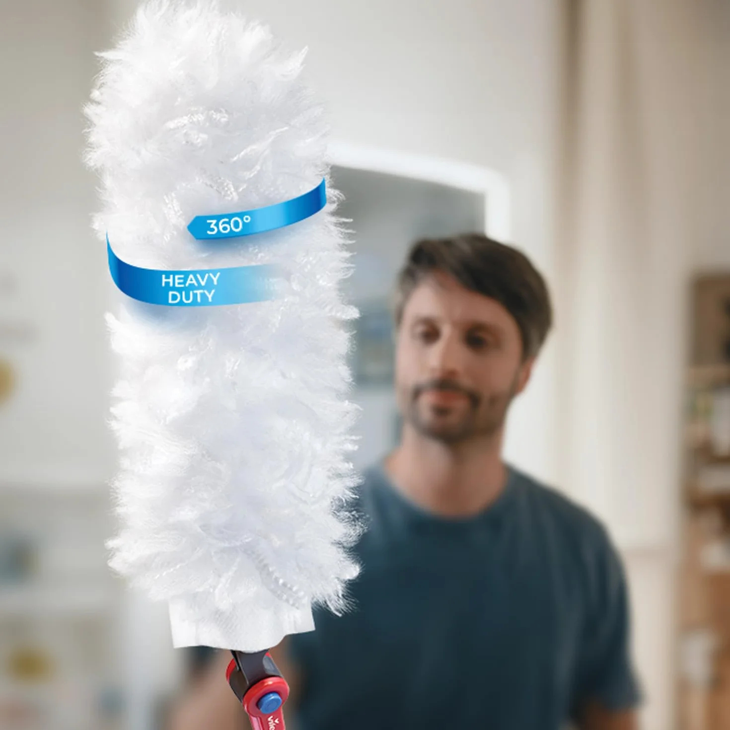 VILEDA FLEX & CATCH WŁADKI 5 SZTUK FLEX & ŁĄCZNIKI Zamienne narzędzie do usuwania kurzu Flex & Catch, wymiana miękkiej mikrofibry, czyszczenie 360° (5)