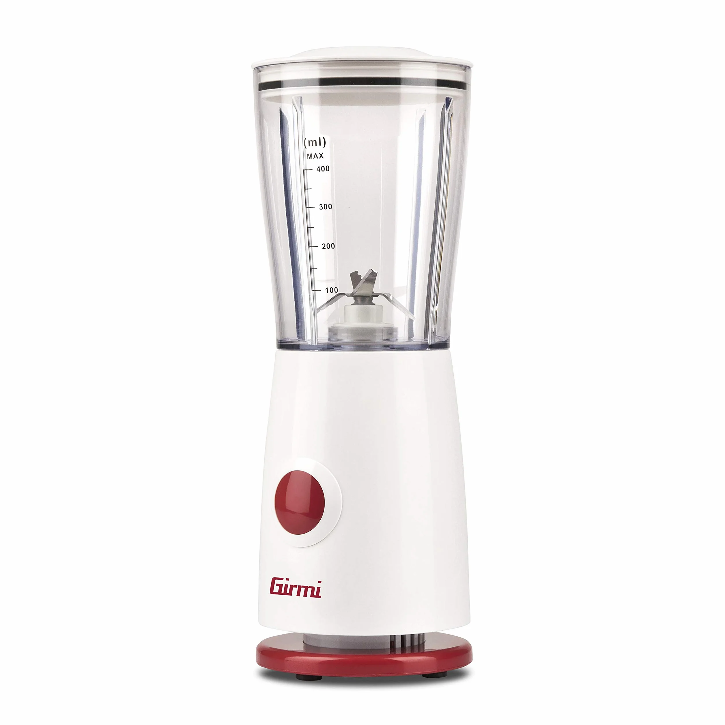 Girmi FR03 elektryczny mikser stojący, 170 W, 4 ostrza ze stali nierdzewnej, 500 ml, biały