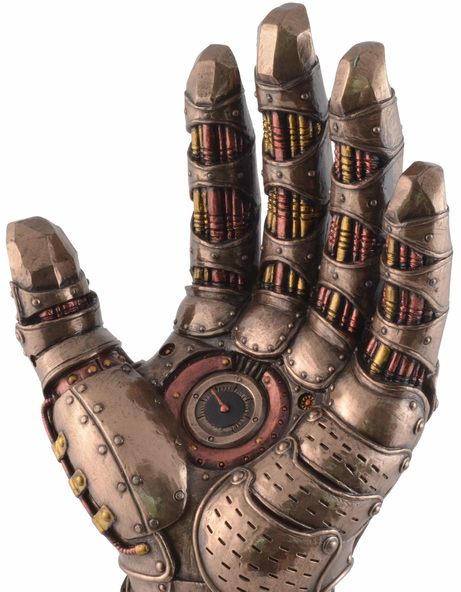 VOGLER Joh. Vogler GmbH Veronese rękawica Steampunk z dobrej woli, ze sztucznego kamienia, brązowana i kolorowana ręcznie przez artystę, brąz, LxBxH ca. 14x10x26 cm