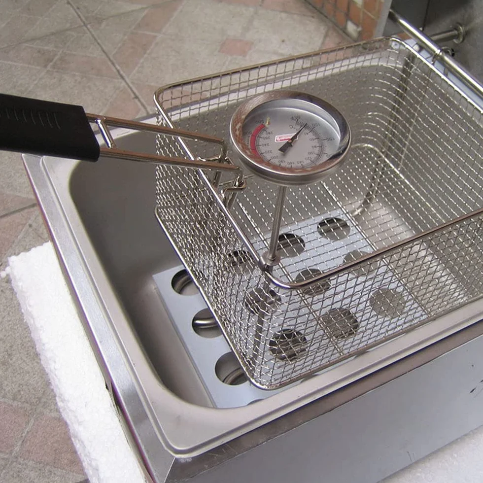 długa sonda olej do smażenia ze stali nierdzewnej frytki smażony termometr do grilla temperatura oleju termometr do grilla