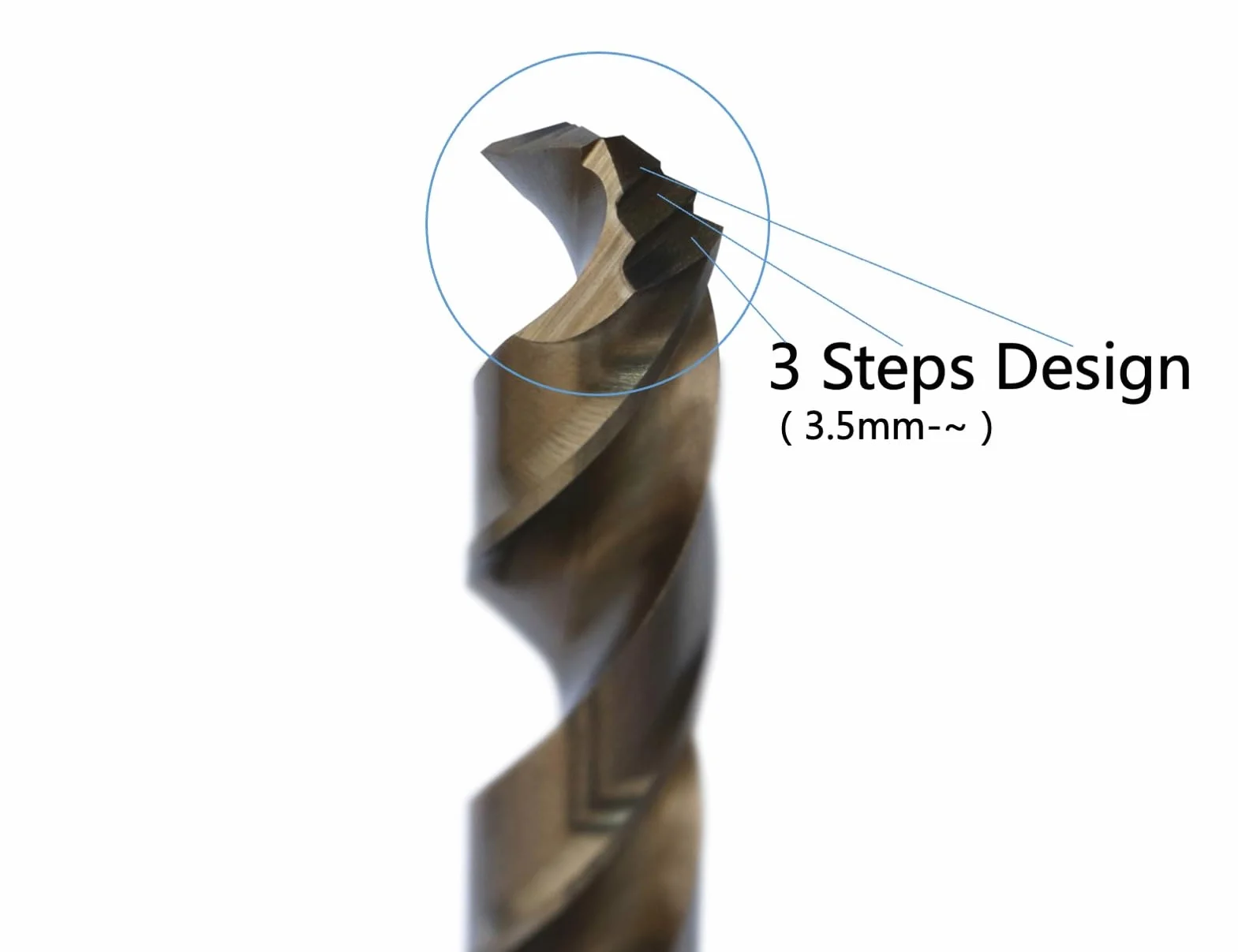 Zestaw wierteł spiralnych metrycznych M42 8% kobaltu do stali nierdzewnej i twardego metalu (1 mm-10 mm/19 szt.)