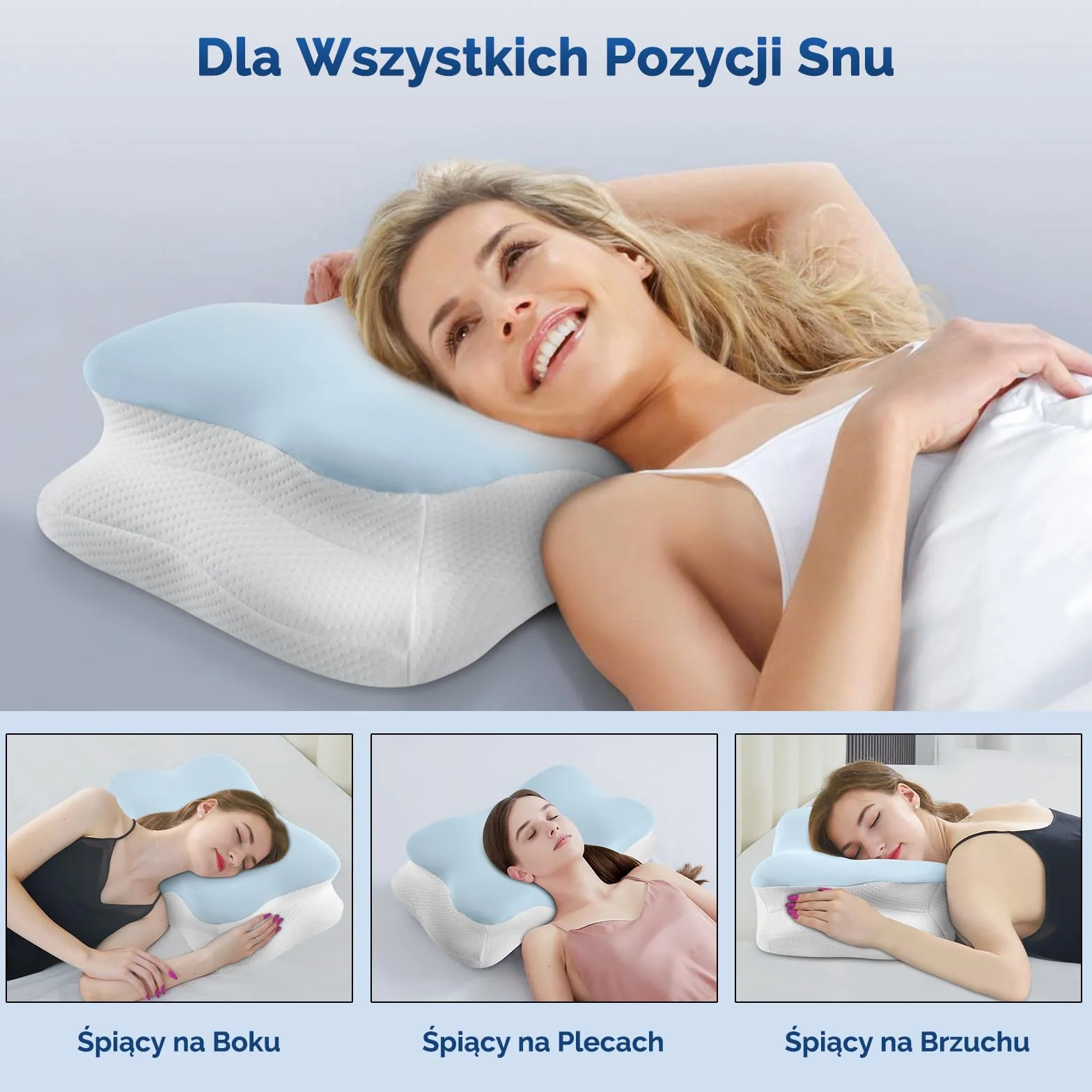 Poduszka Ergonomiczna z Pianki Memory Foam
