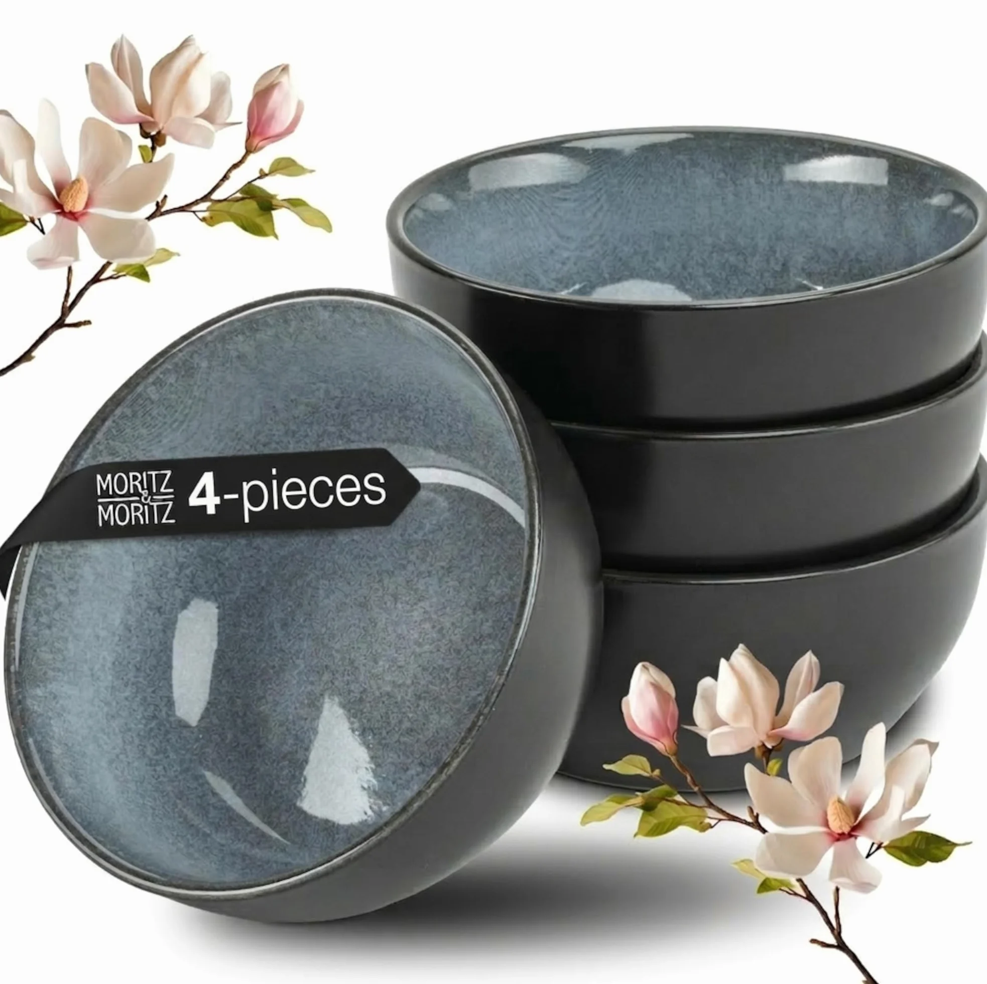 Moritz & Moritz VIDA 4x Miso zestaw misek 12 cm Ø japoński ceramiczny