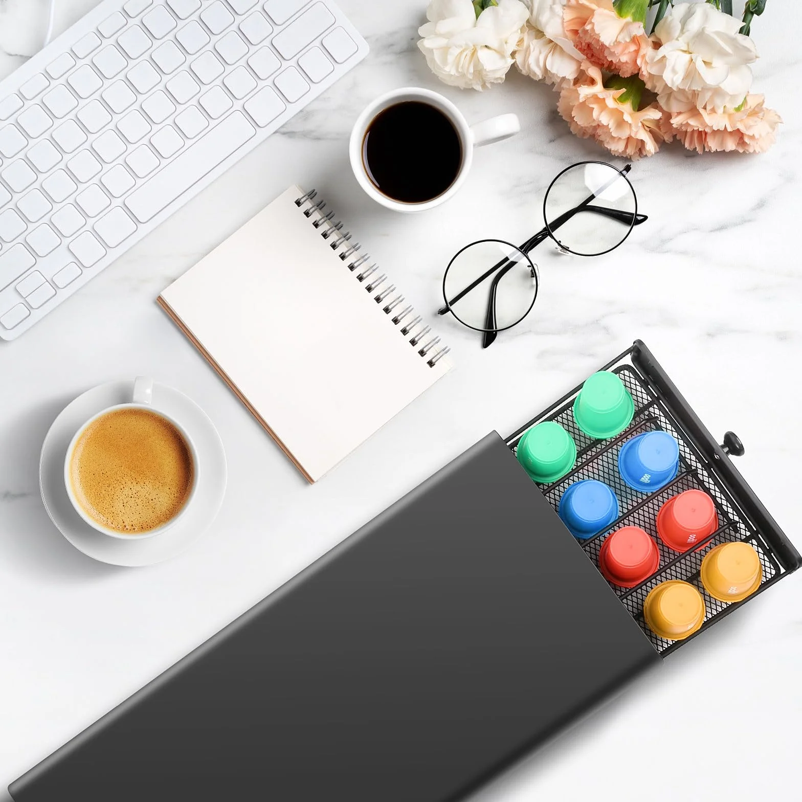 Uchwyt na kapsułki kawy Nespresso stojak z 40 kapsułek